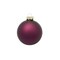 Whitehurst Matte Glass Christmas Ball Ornaments - 3.25" (80mm) - Purple - 8ct